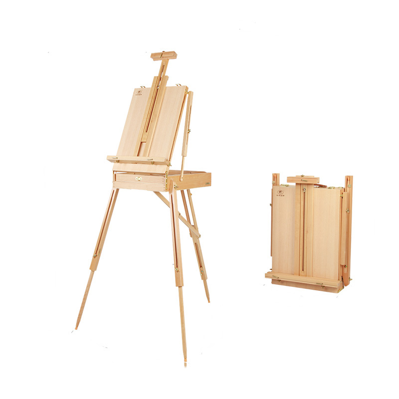 Wooden Sketch Box Portable Folding Art Artist Painters Tripod French Easel