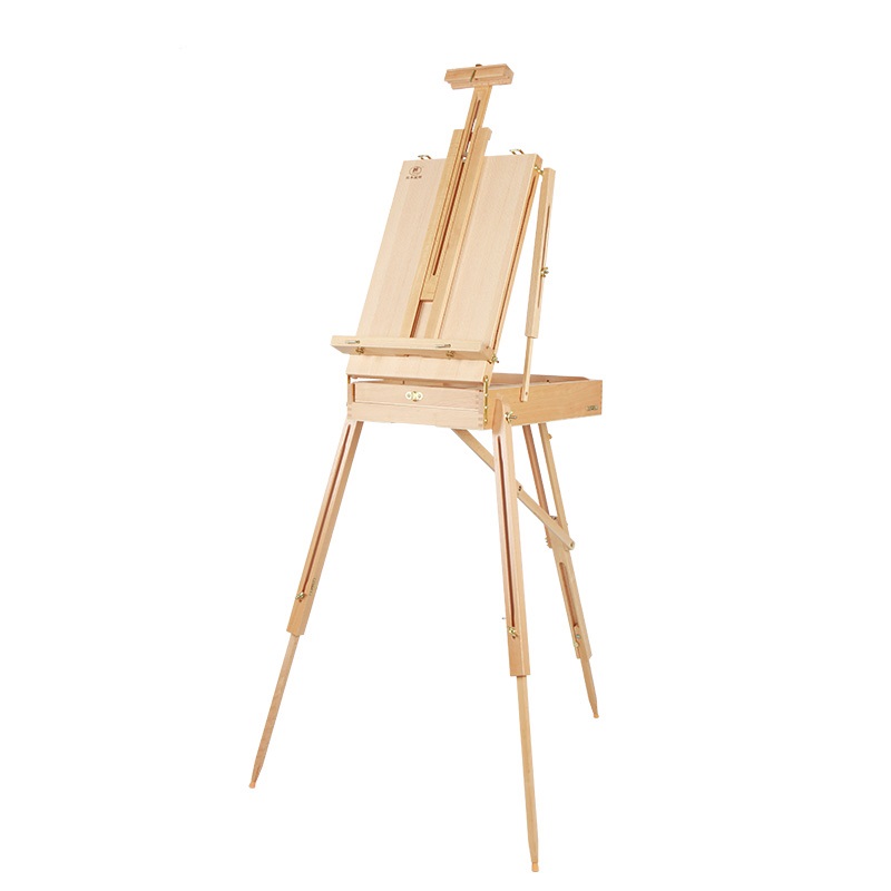 French easel with sketch box art painting easel with shoulder strap french style portable easels
