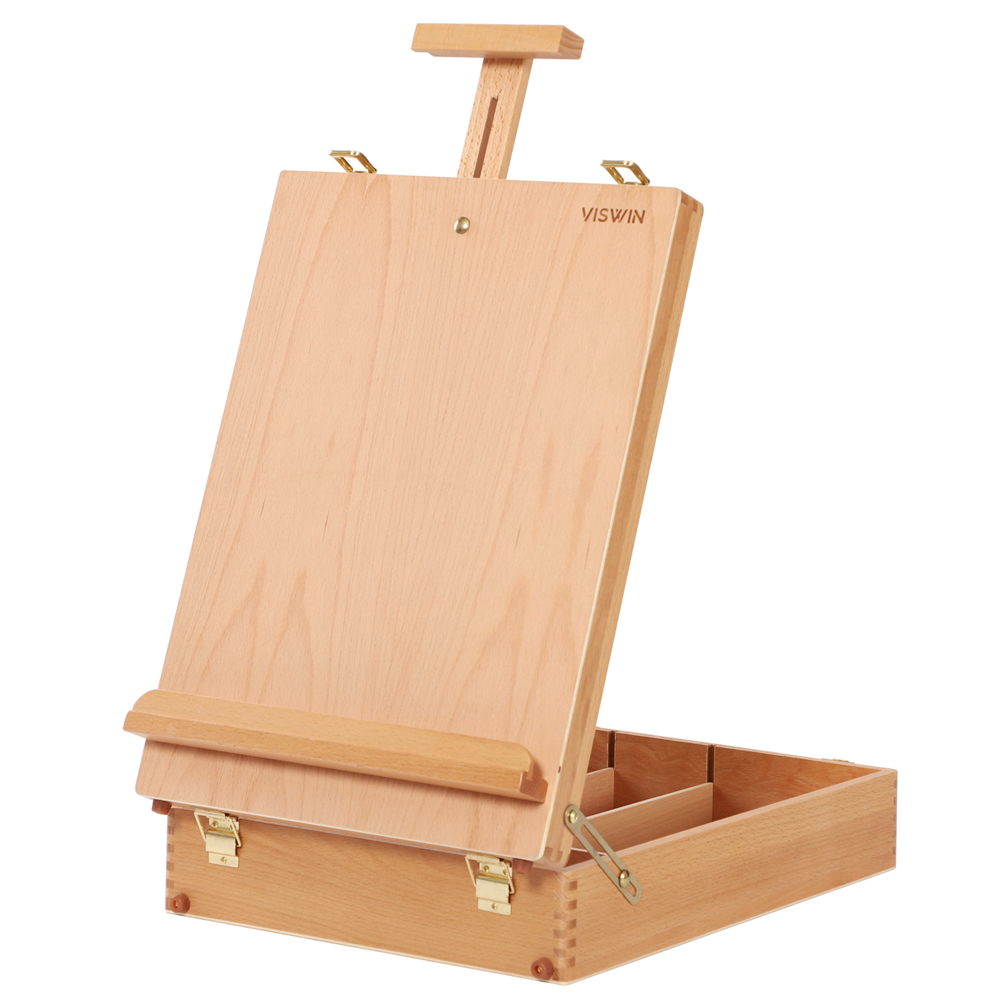 Tabletop Easel Beechwood Art Easel for Painting Canvases Table Easel Stand for Painters Painting by Numbers, Students Beginners