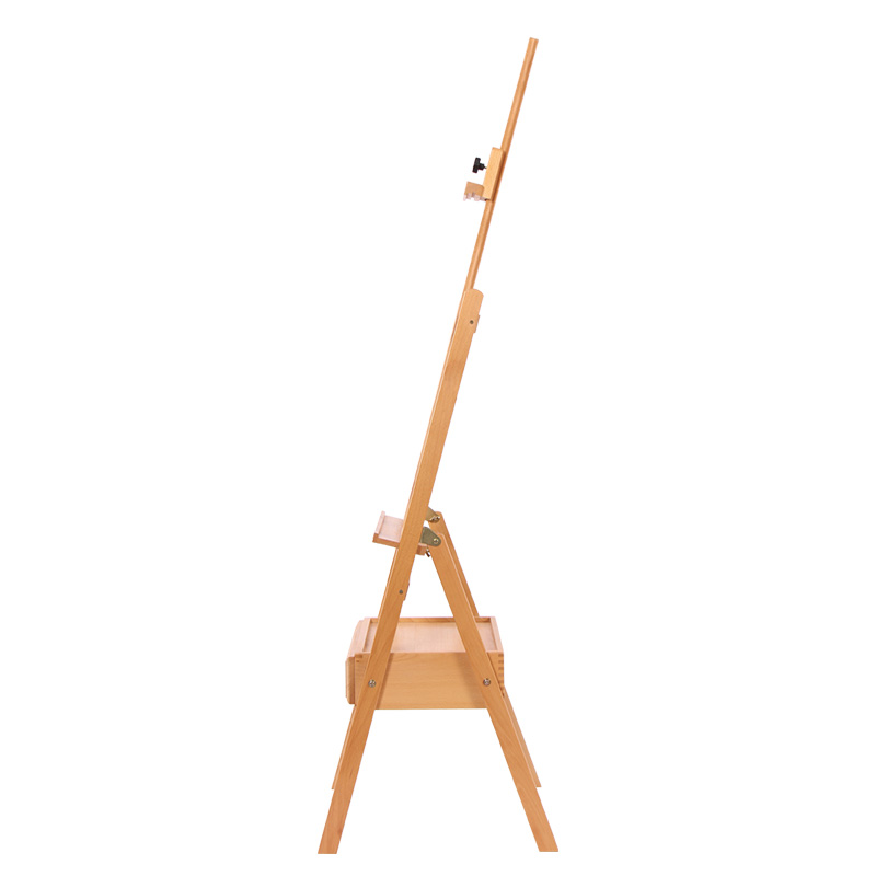 Art Easel Stand With Drawer And Adjustable Canvas Holder Made From Quality Beech