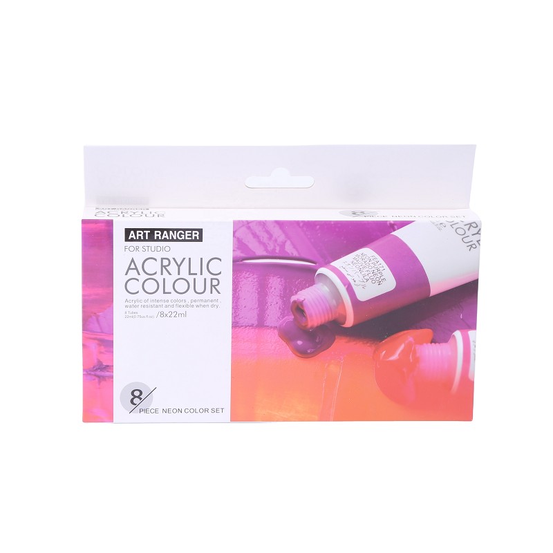 Water-Based Acrylic Paint Set Neon Fluorescent Color