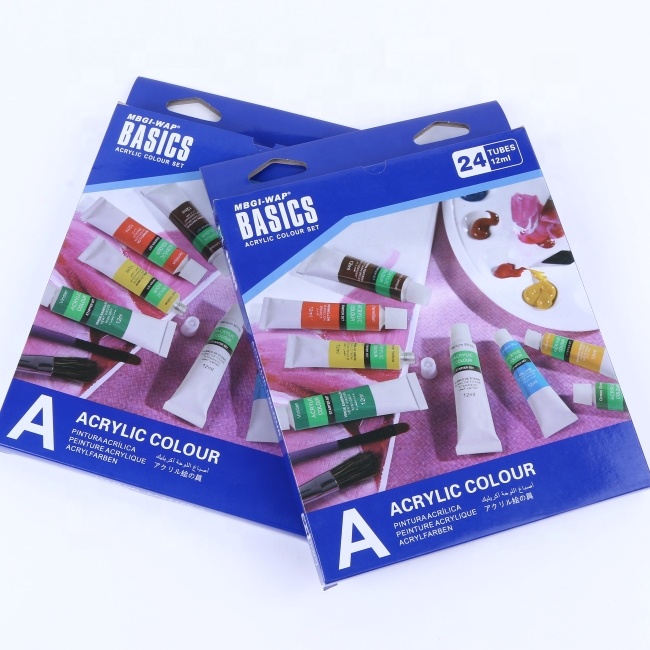 Basics acrylic paint set 24 colors * 12 ml painting set