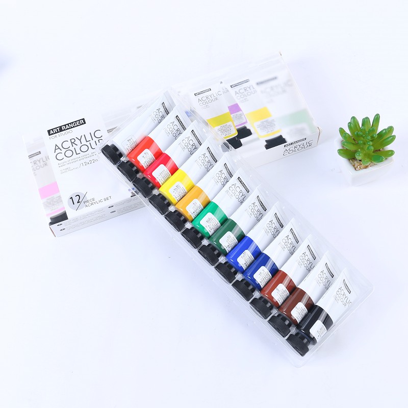 Art Rangers Water-Based Acrylic Paint Set Acrylic 22 ml *12 Colours Set Acrylic