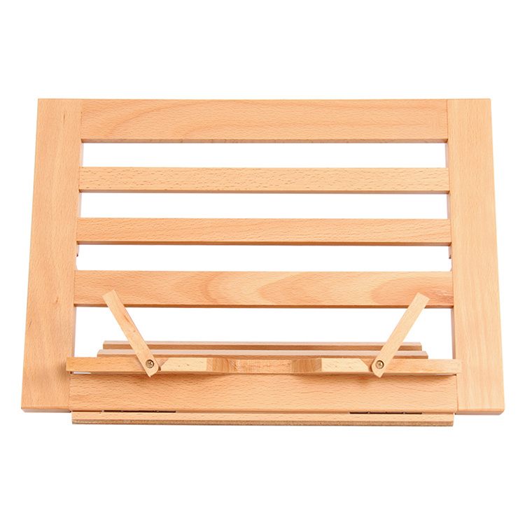 2022 popular Wooden adjustable Desk Easel Stand drawing painting manufacturer Folding Book beech Wood small easel with canvas