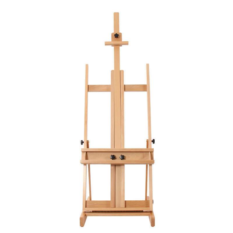 popular custom size Wooden adjustable artist Folding Simple beech painting drawing studio easel stand for wedding sign