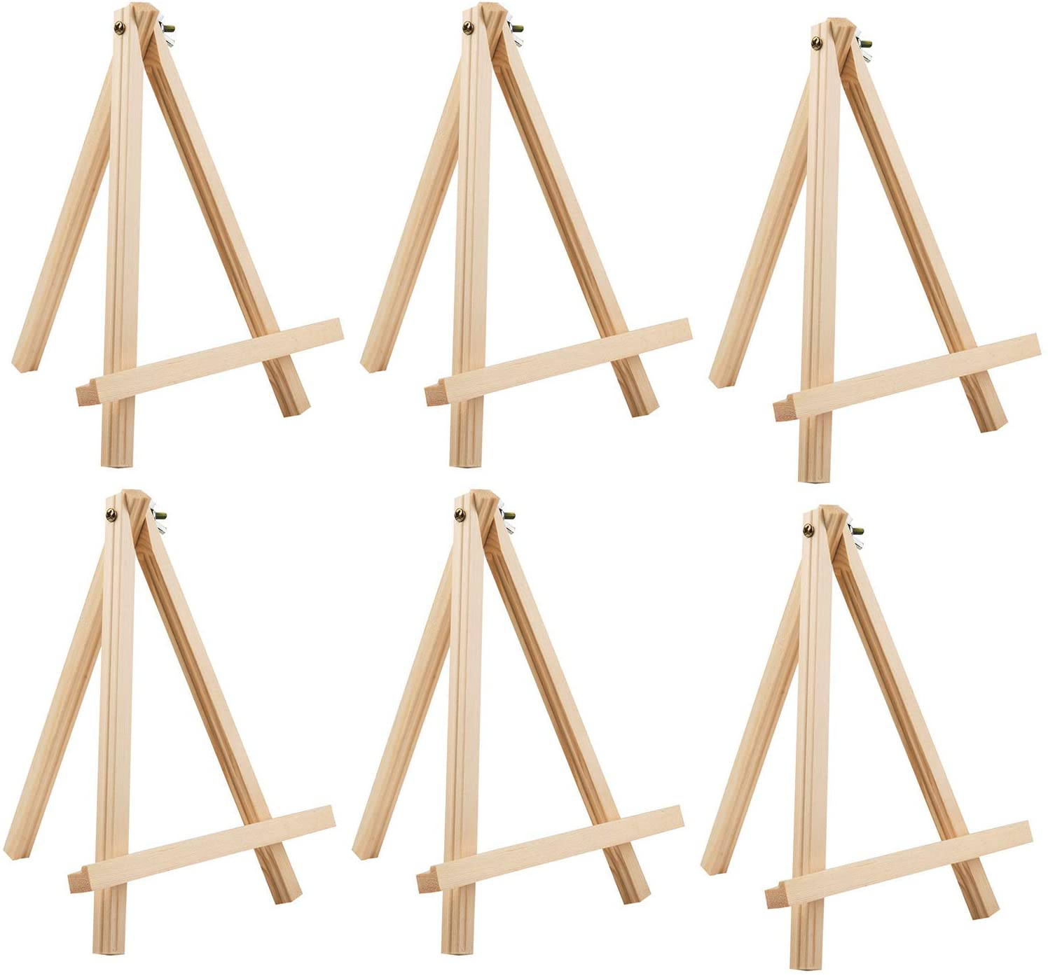9.5 inch Tall Pine Wood Tripod Adjustable Painting Decoration Display Stand Hold Canvas Easel