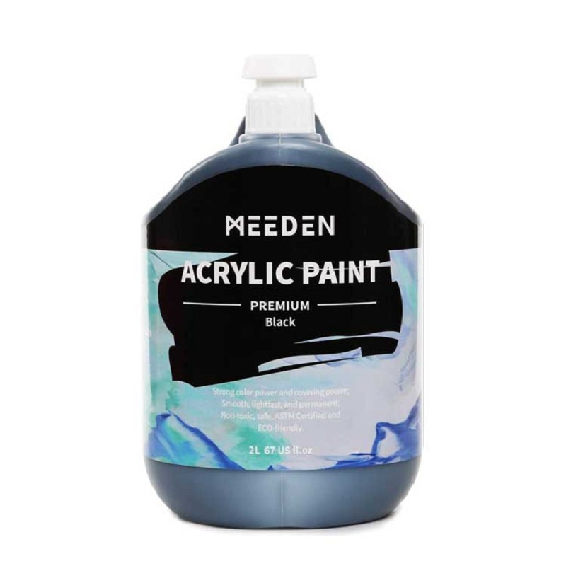 Heavy Body Acrylic Paint (2L /67 oz.) with Pump Lid, Non-Toxic Rich Pigments Colors