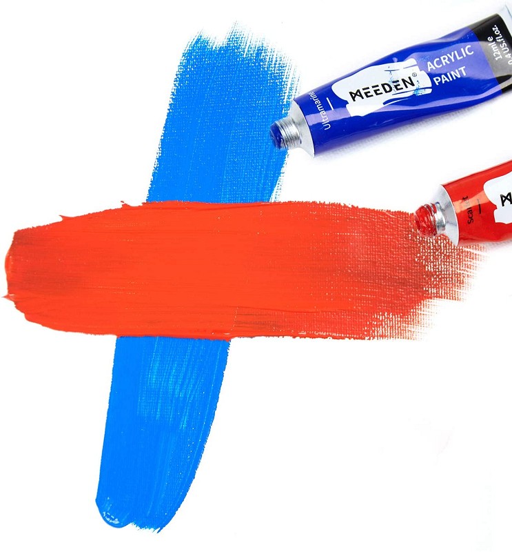 Acrylic Paint Set 24 Colors Rich Pigments Acrylic Paint for Canvas Wood Painting Students Adults