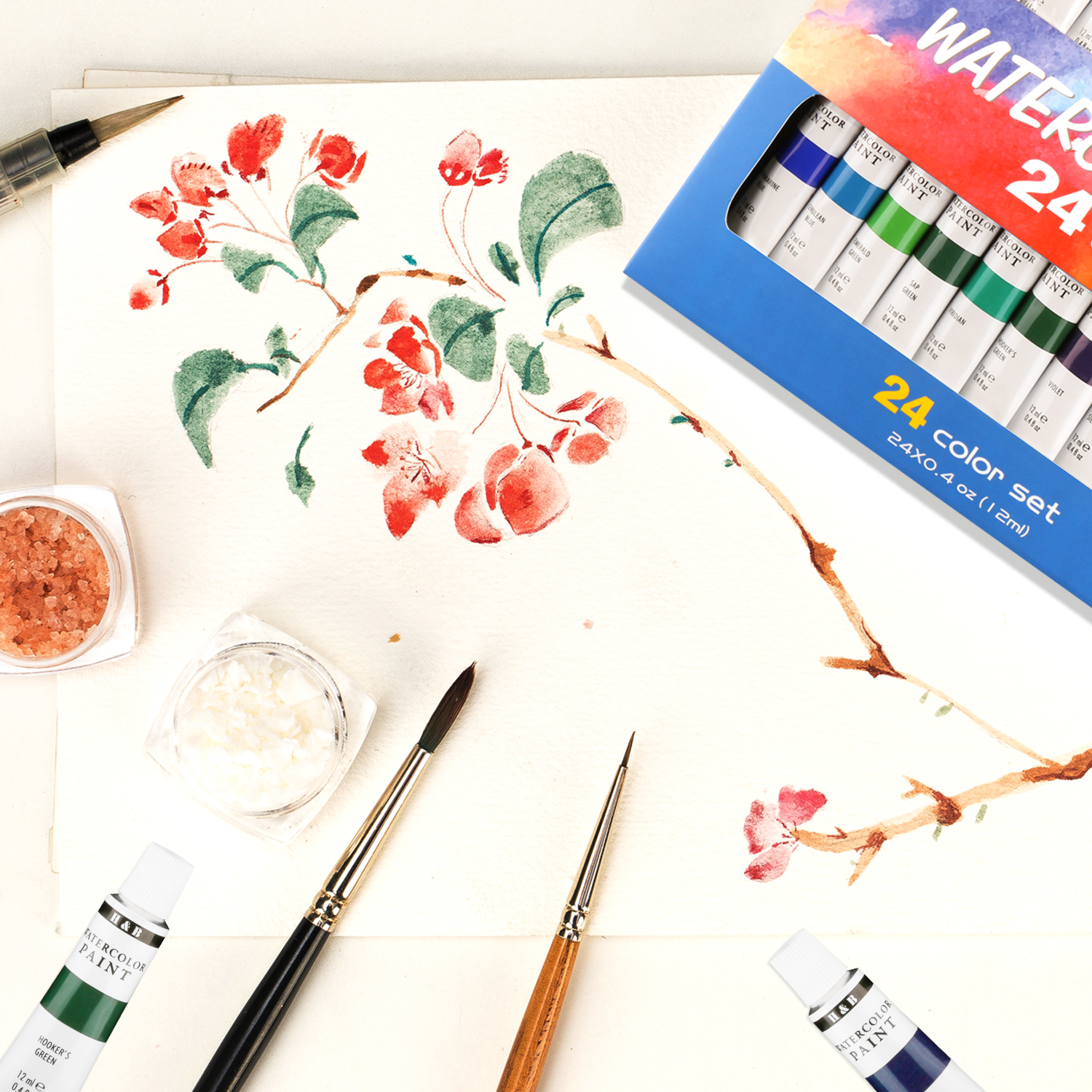 OEM art Supply 110pcs Deluxe Acrylic Painting Set