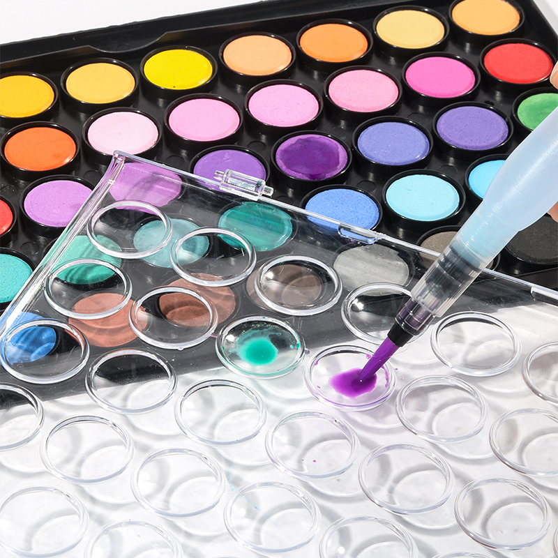 48 colors acuarela solid watercolor art paint set