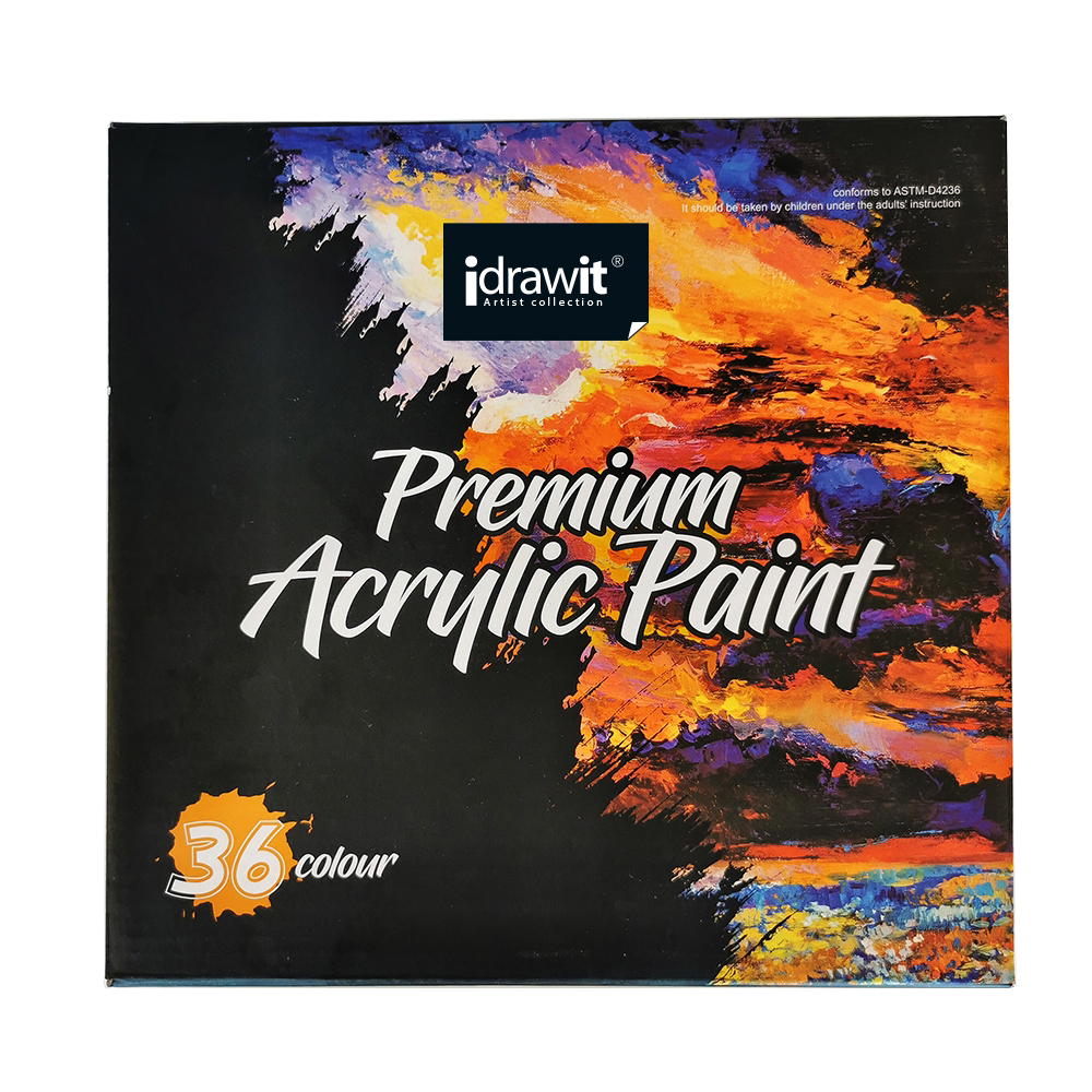 Paint Set for Kids Wholesale Customized High Quality 36 Colors Acrylic Paint Aluminum Tube Set
