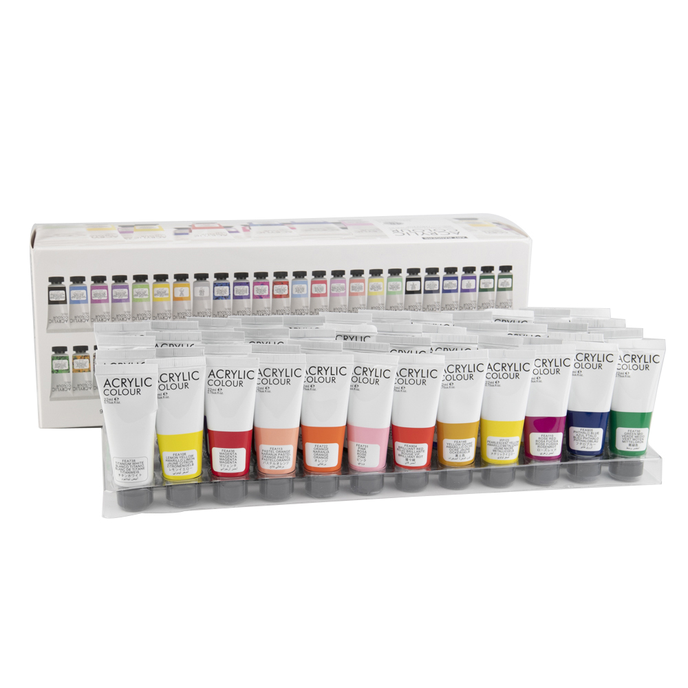 Wholesale 48 Colors 22ml Professional High Quality Acrylic Color Painting Paint Kit