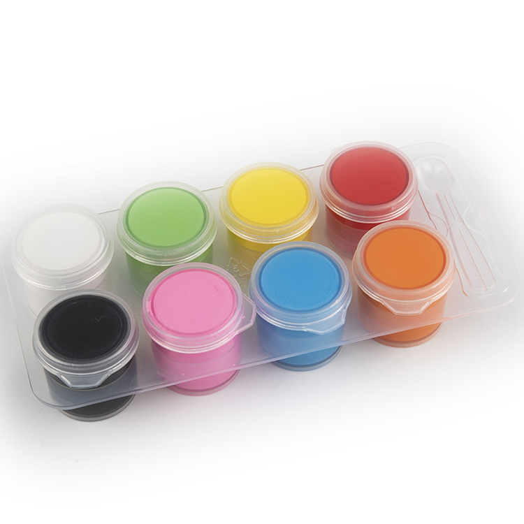 Wholesale Customized 8 Colors 6ML Mini Small Acrylic Paint Set With A Spoon