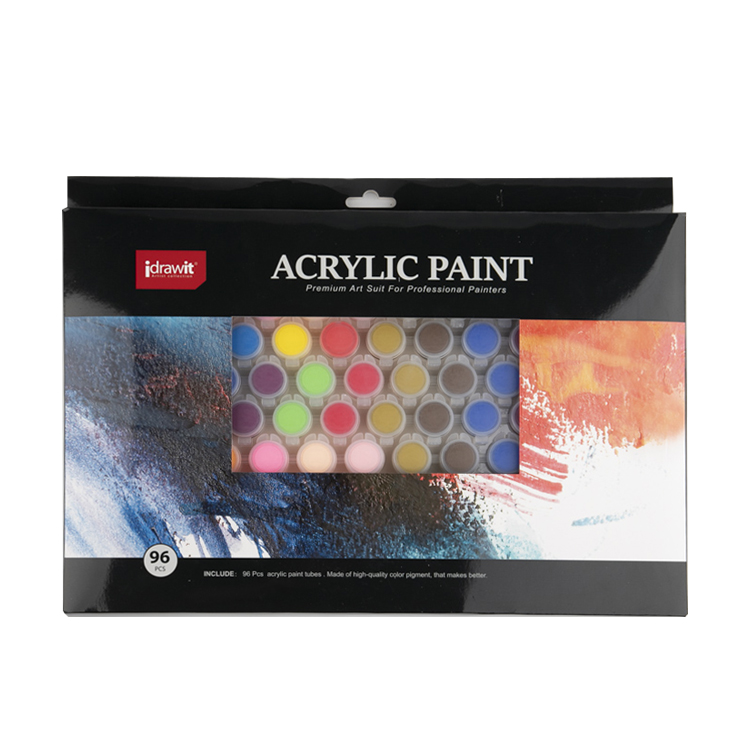 Wholesale Customized Colors 96 Pcs Mini Small 5ml Acrylic Paint Pot Set for Kids Painting