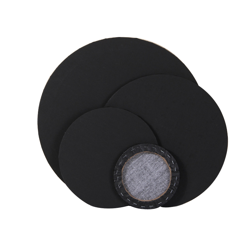 Artist Black Canvas Board Round Frame Wooden Canvas Panels Cotton For Painting