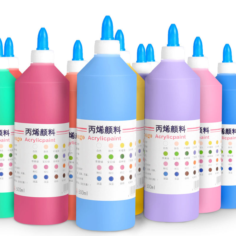 Wholesale Colorful Artist Acrylic Paint Set 24 In High Quality 500ml Acrylic Paint