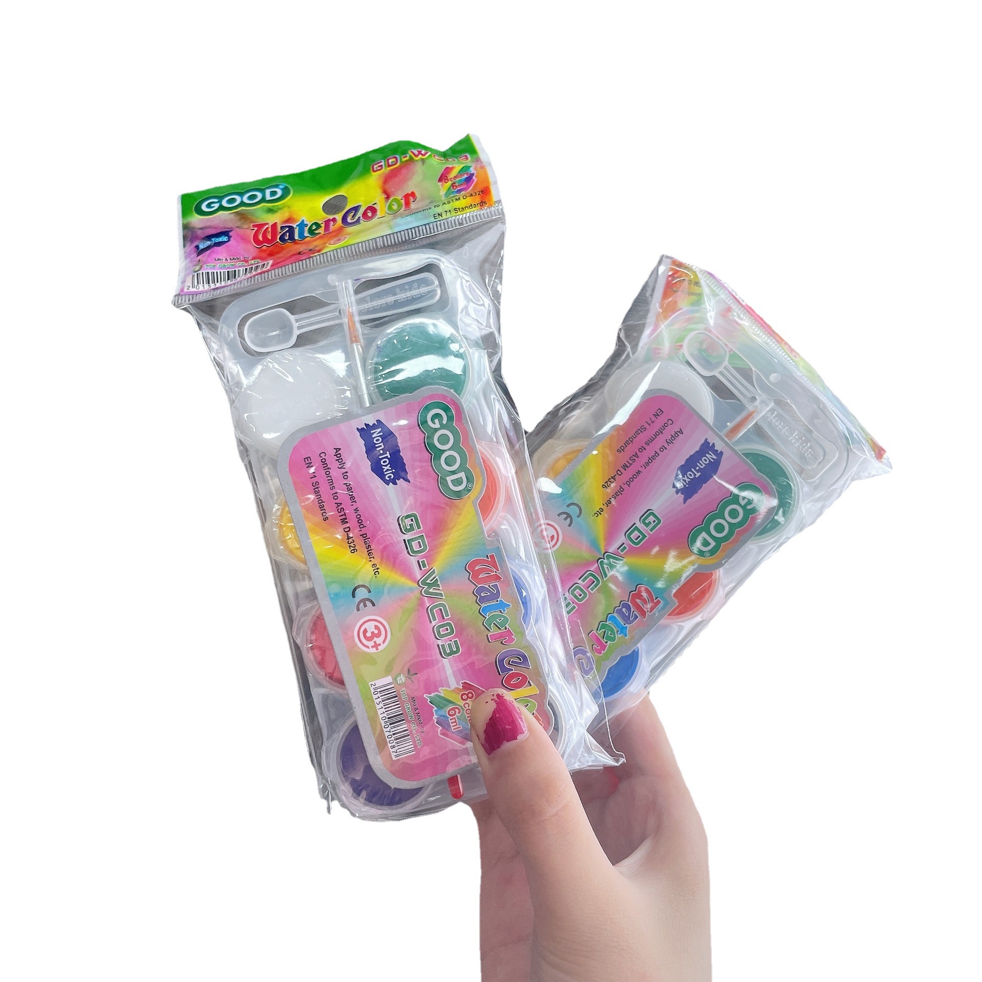 New Pattern 8 Colors Paint Set With Brush Wholesale Acrylic Paint Buy Acrylic Paint Brush Set For Kids Painting