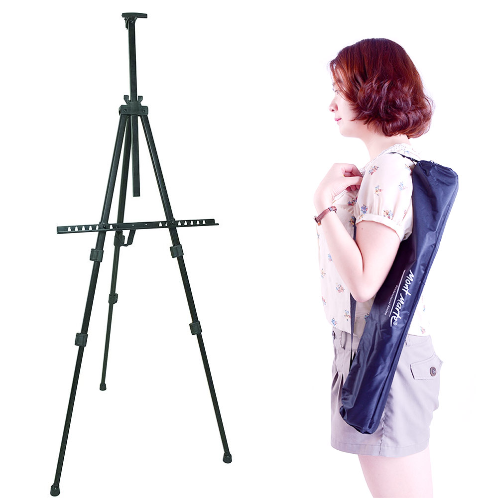 Teaching Easel Telescoping metal iron Portable Tripod Portable Easel with Art Painting