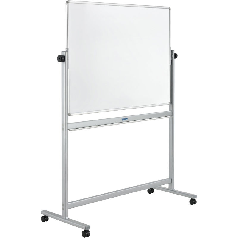 Mobile Reversible Whiteboard Easel,Dura-Rite HPL Markerboard Surface,Double Sided Magnetic plastic easels
