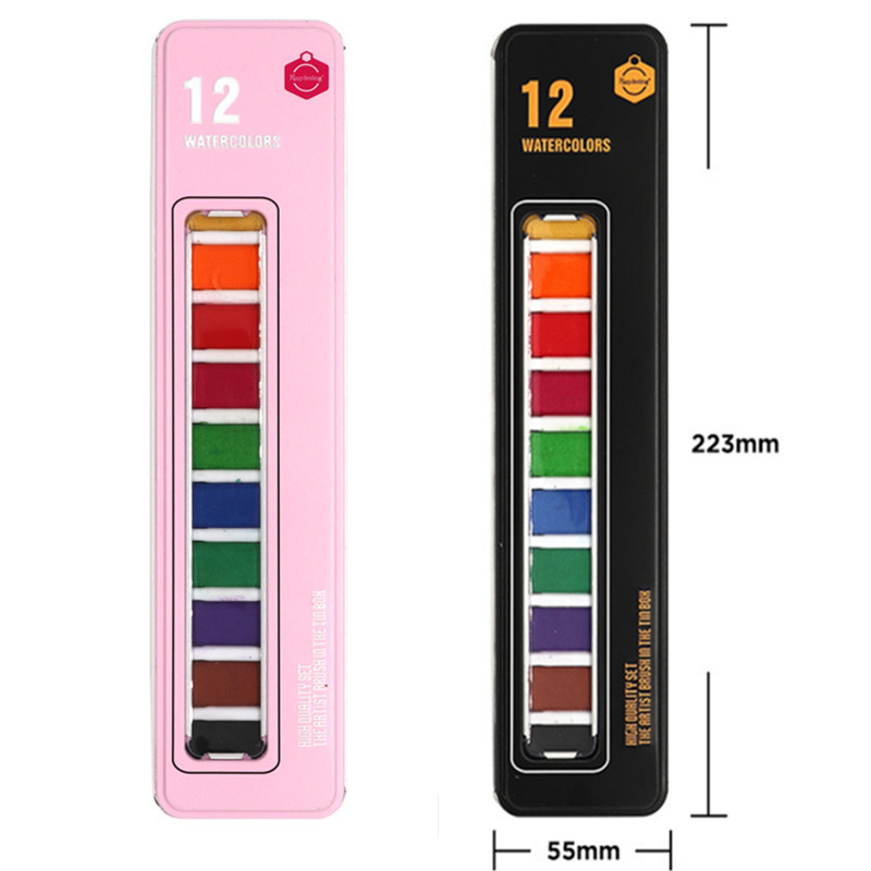 Water Colour Paint Brush Set of 12
