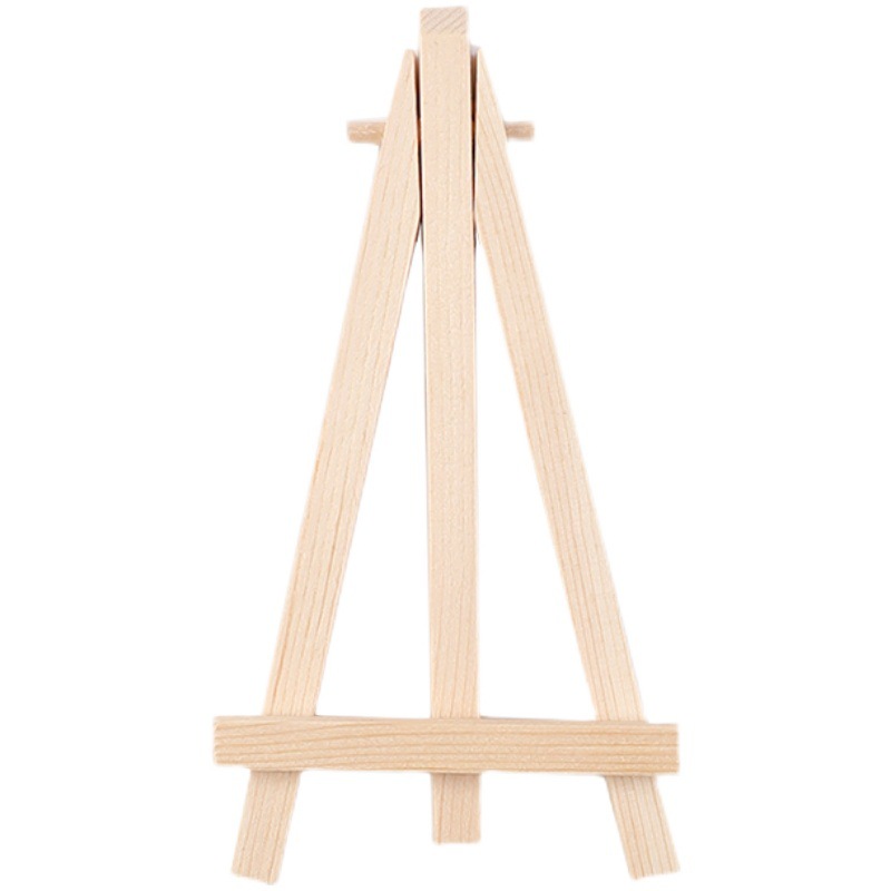 Custom Mini Desk Easel Foldable Wood Color Art Easel Decorative Display Stand Tripod Easel
