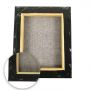 12*16inch Artist black painting stretched blank custom canvas