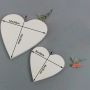 White Blank Heart Shaped Stretched Artist Canvas For Oil Painting Acrylic Watercolor Oil Painting