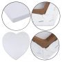 Heart-Shaped Artist Painting Canvas Panel Boards, Cotton Stretched Primed Blank Canvas Panels For Students Artist