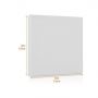 Stretched Canvas Cotton White Blank Canvas for Acrylic Craft Drawing Decor
