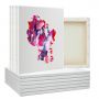 White Blank Stretched Artist Canvas  Acrylic Oil Paint Artwork Painting
