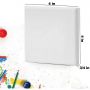 Stretched Canvas for Painting 4x4Inch White Blank Canvas 100% Cotton Primed for Art Supplies for Acrylics Oil Painting