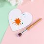 Heart Shape Cotton Artist Canvas Sketchpad