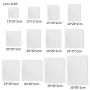 White Blank Square Artist Stretched Canvas for Watercolor Acrylic Oil Painting DIY Craft Art Supplies