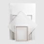White Blank Square Artist Stretched Canvas for Watercolor Acrylic Oil Painting DIY Craft Art Supplies