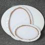 Oval Blank White Black Canvas For Acrylic Oil Watercolor Painting DIY Crafts Art Supplies
