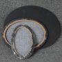 Oval Blank White Black Canvas For Acrylic Oil Watercolor Painting DIY Crafts Art Supplies