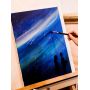 white cotton blank square artist canvas as canvas oil painting