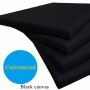 Wholesale wooden frame art blank stretched painting artist black canvas