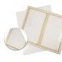 50x60cm Stretched White Blank Canvas
