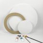 White mdf 280g100% Cotton Art Round Painting Canvas With 1.6cm Slim Profile