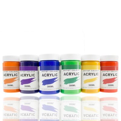professional bulk 300ml artist kids acrylic paint colour set for painting
