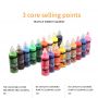 Professinal  118ml for 18colors 3D Fabric Paint Set For Artist Painting