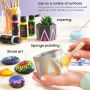 20 Colors, 60 ml Bottles, Water-Based, Matte Finish art kids artist acrylic paint