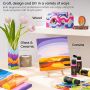 20 Colors, 60 ml Bottles, Water-Based, Matte Finish art kids artist acrylic paint