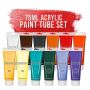 75ml Acrylic 12 - Color Paint Extra Large Tube art kids Acrylic Paint Set