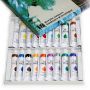 18 Vibrant Colors in 12ml Aluminum Tube Premium Artist Oil Paint Set