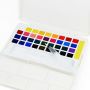 Pocket Solid Watercolor Paint Set with Water Brush Pens 36 Professional Travel 36 Assorted Metallic Colors 48 Sets/ctn 480 Sets