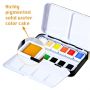 Amazon hot sale 12 transparency Watercolor Paint in Half Pans (in Tin Box)