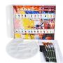 3D heavy body 24x12ml artist acrylic paint set with paint brushes