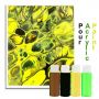 4 Color 2 oz Pre-Mixed High Flow Ready to Pour Acrylic Pouring Paint Set